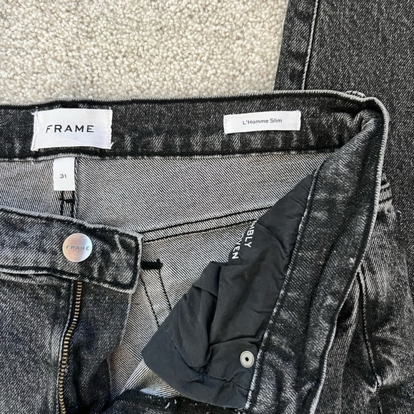 Frame Denim Other - Frame Denim Men's Black Washed Jeans